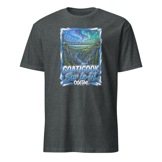 OseTee Coaticook T-shirt, Dark Heather – T-shirt Coaticook gris chiné foncé, Cantons-de-l'Est, Québec