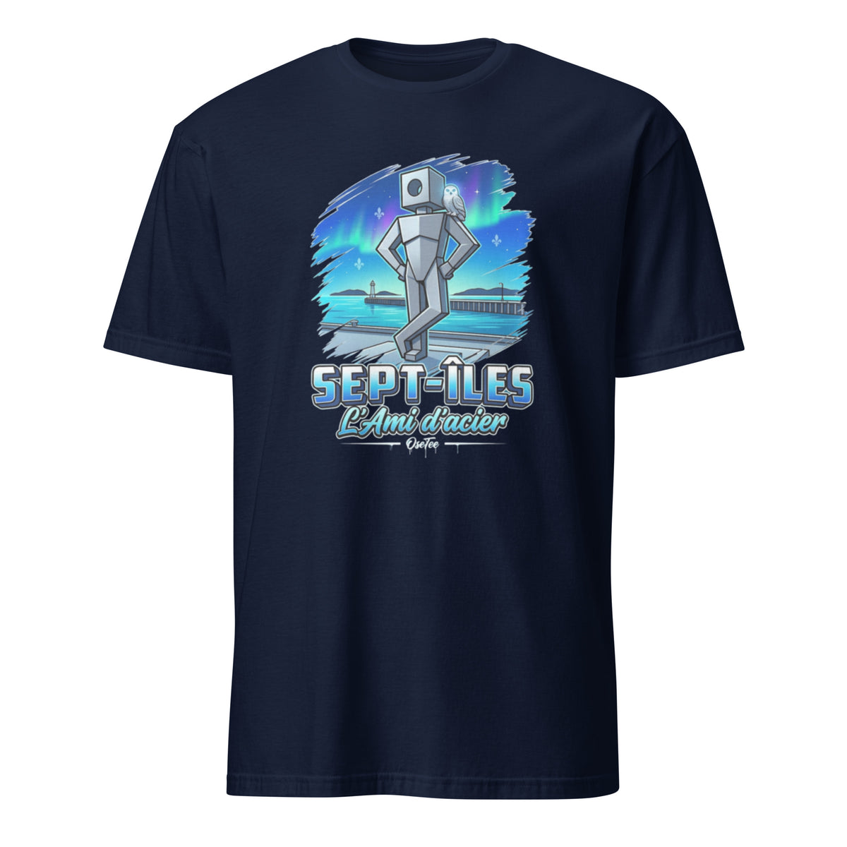 OseTee Sept-Îles T-shirt, Navy – T-shirt Sept-Îles marine, Côte-Nord, Québec