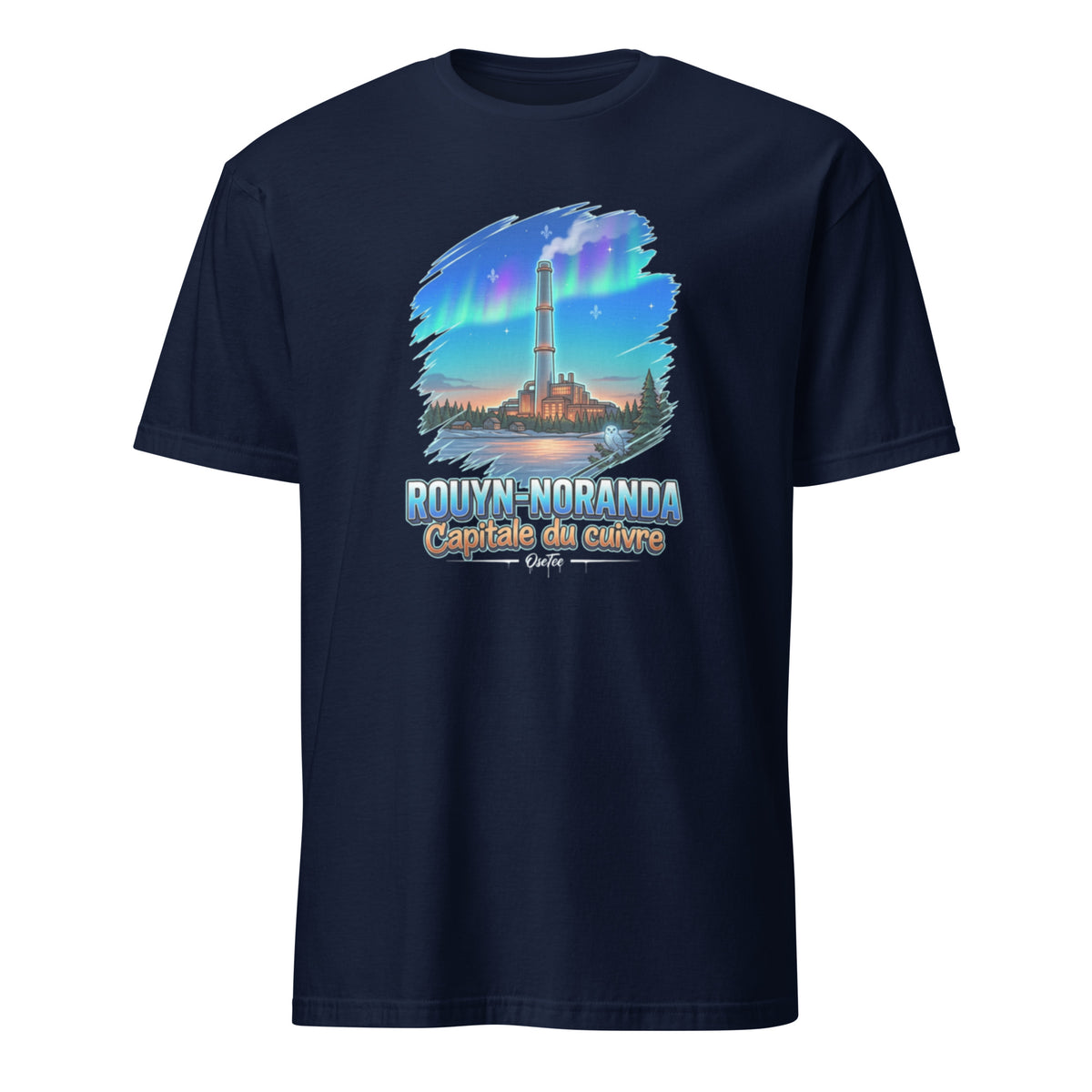 OseTee Rouyn-Noranda T-shirt, Navy – T-shirt Rouyn-Noranda marine, Abitibi-Témiscamingue, Québec