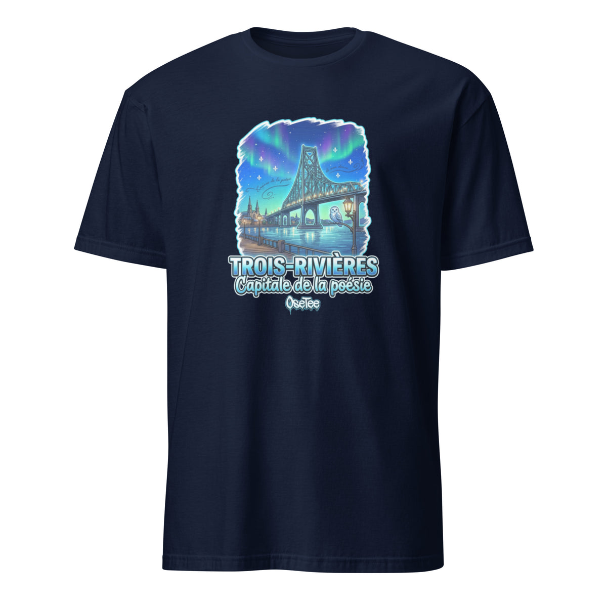 OseTee Trois-Rivières T-shirt, Navy – T-shirt Trois-Rivières marine, Mauricie, Québec
