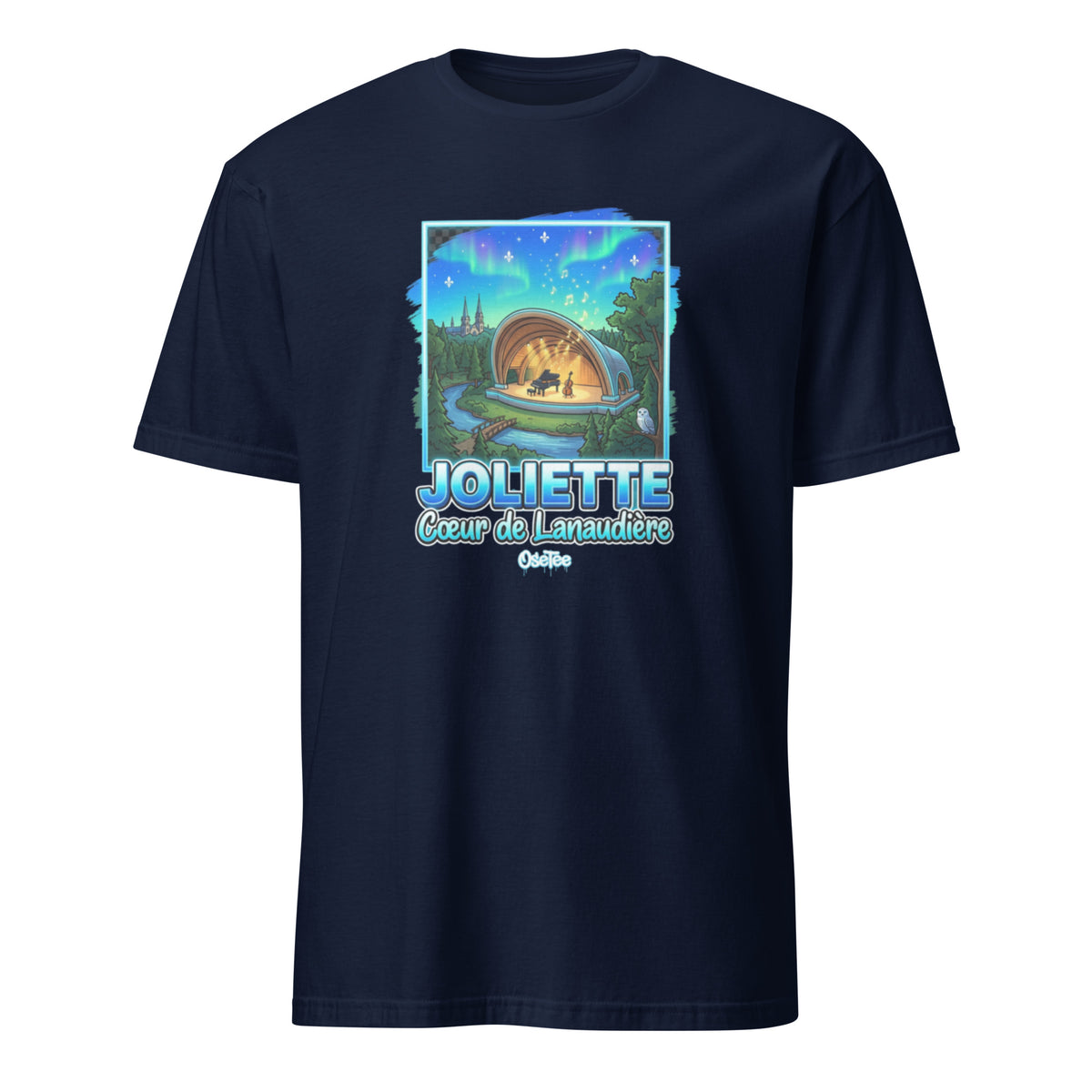 OseTee Joliette T-shirt, Navy – T-shirt Joliette marine, Lanaudière, Québec