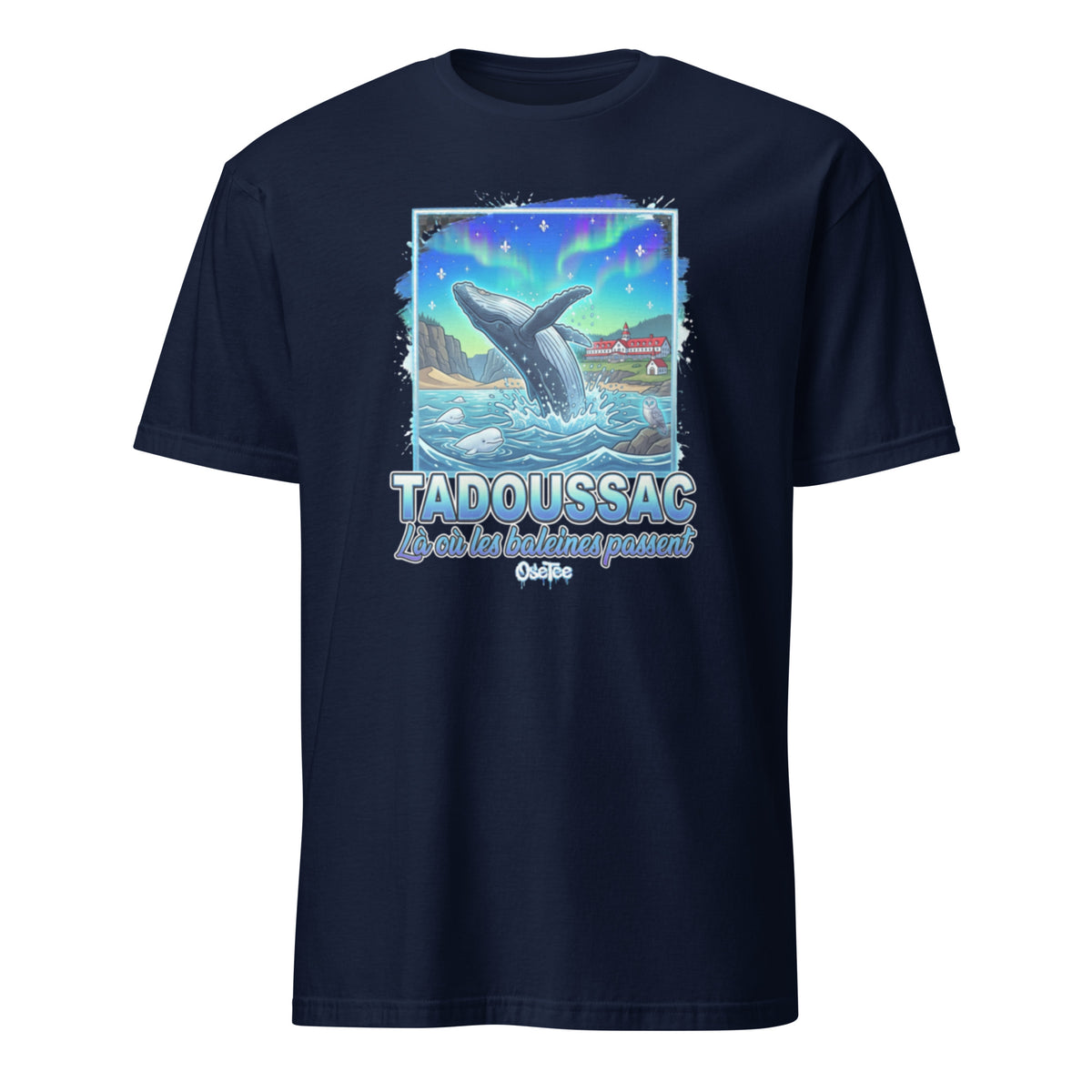 OseTee Tadoussac T-shirt, Navy – T-shirt Tadoussac marine, Côte-Nord, Québec