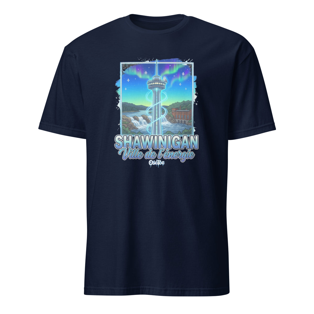 OseTee Shawinigan T-shirt, Navy – T-shirt Shawinigan marine, Mauricie, Québec