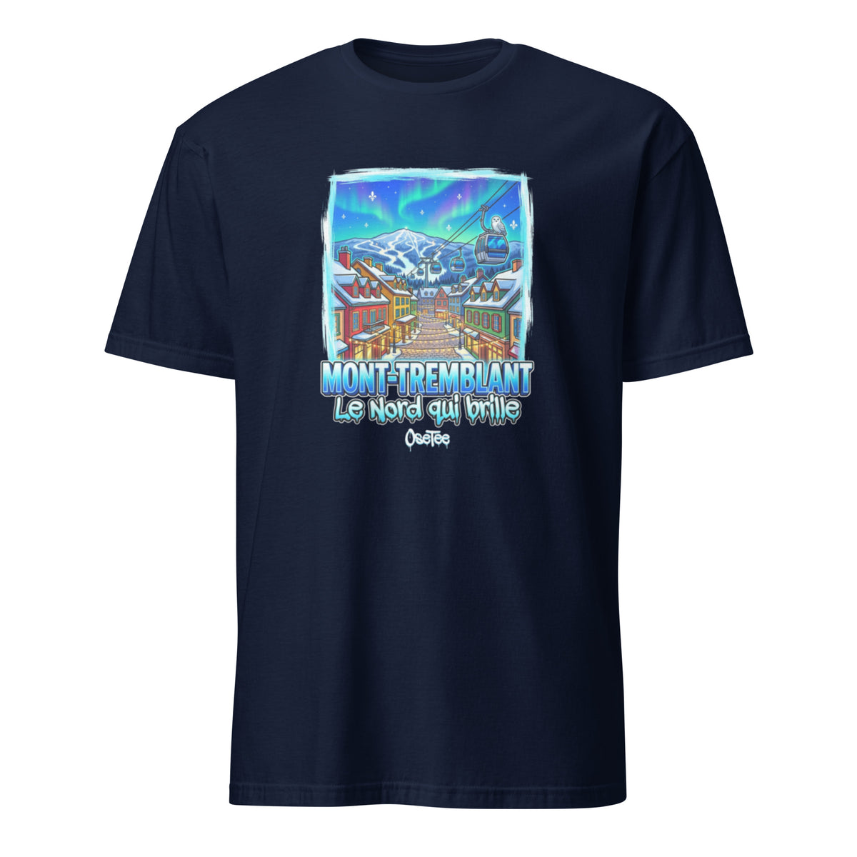 OseTee Mont-Tremblant T-shirt, Navy – T-shirt Mont-Tremblant marine, Laurentides, Québec