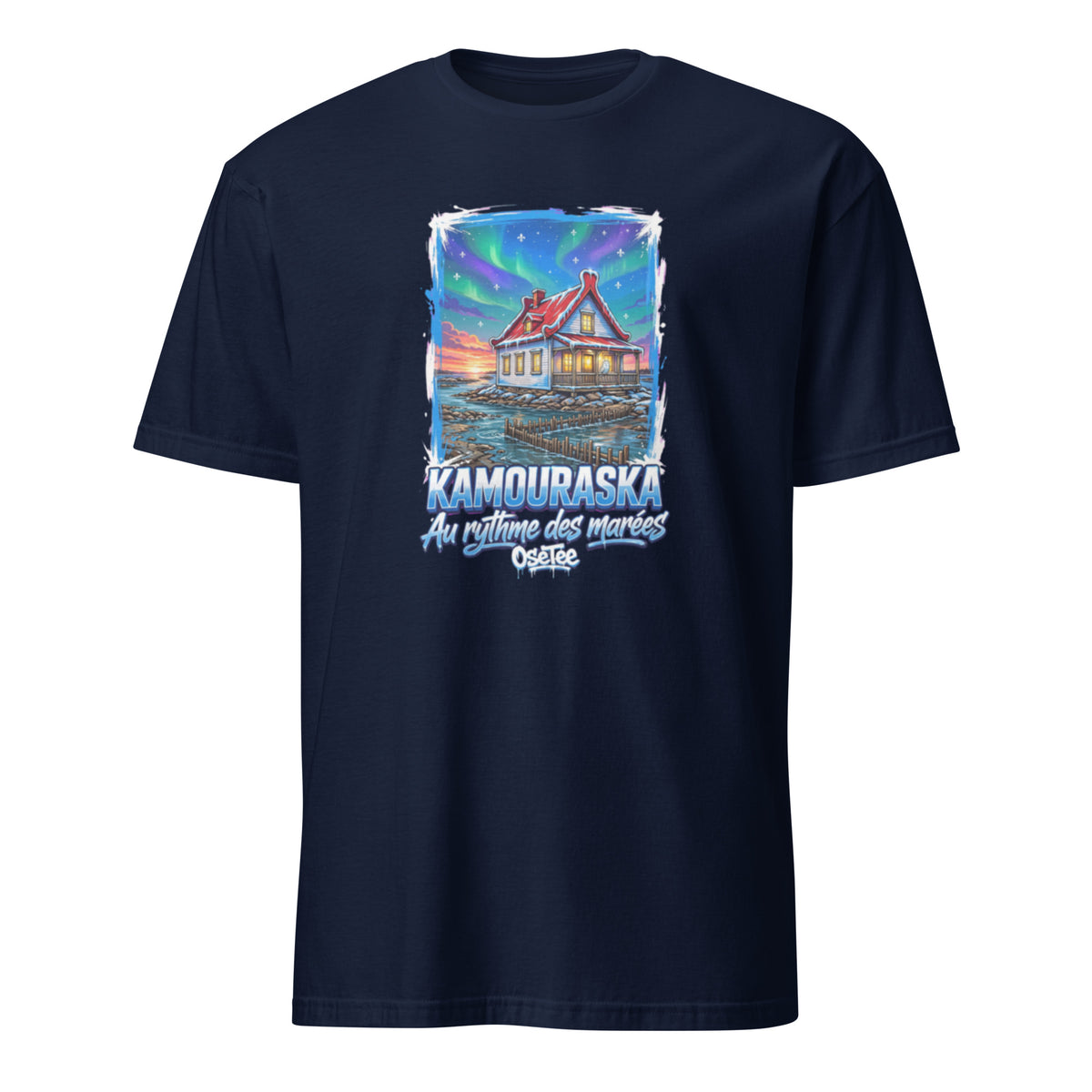 OseTee Kamouraska T-shirt, Navy – T-shirt Kamouraska marine, Bas-Saint-Laurent, Québec