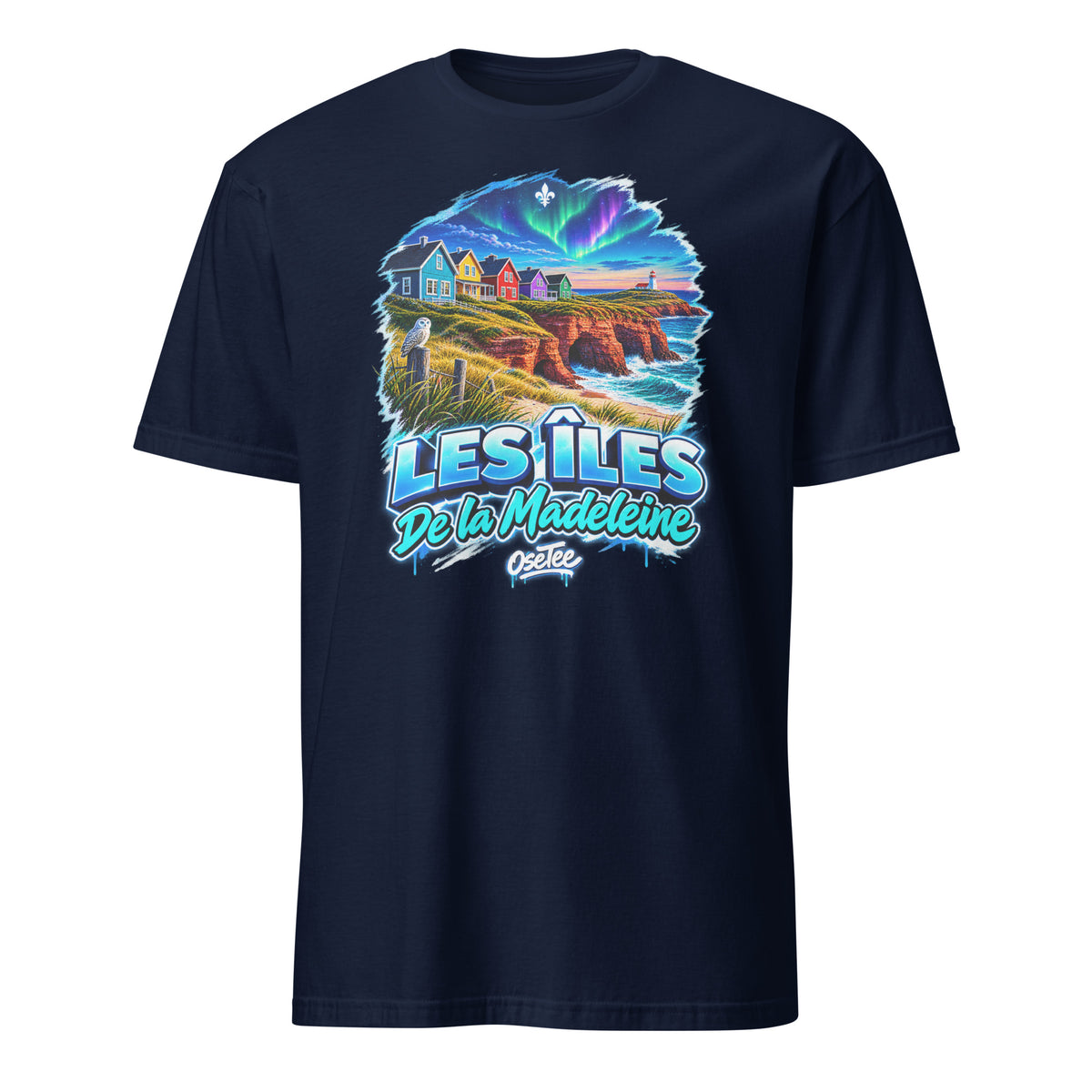OseTee Îles-de-la-Madeleine T-shirt, Navy – T-shirt Îles-de-la-Madeleine marine, Québec