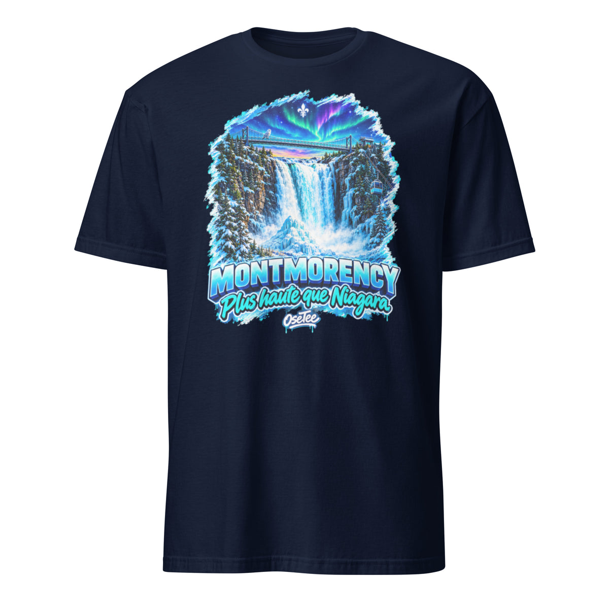 OseTee Montmorency T-shirt, Navy – T-shirt Montmorency marine, Capitale-Nationale, Québec