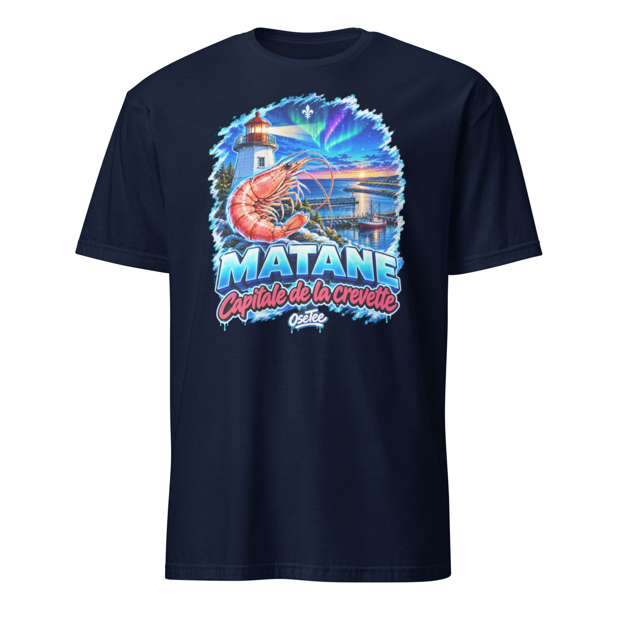 OseTee Matane T-shirt, Navy – T-shirt Matane marine, Gaspésie, Québec