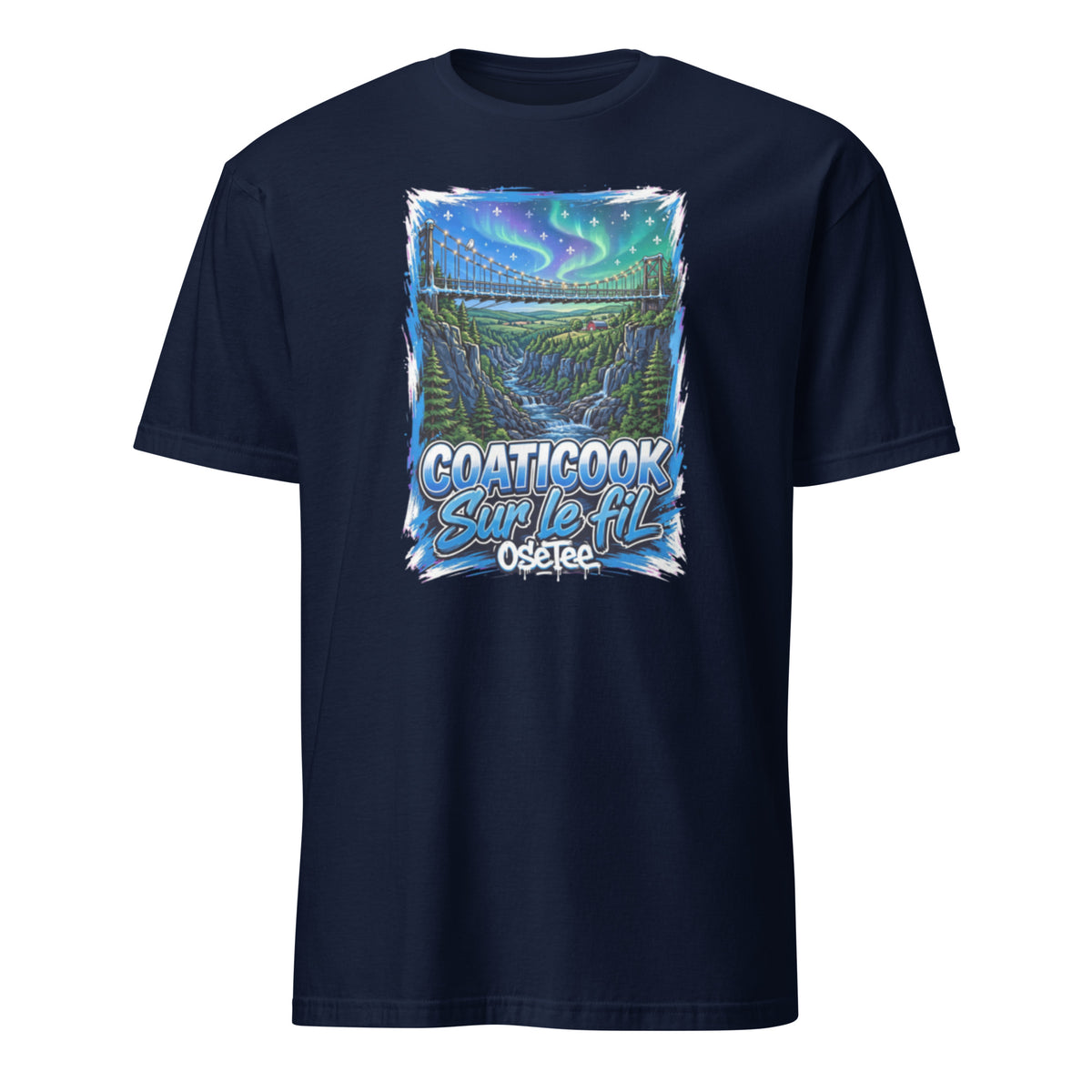 OseTee Coaticook T-shirt, Navy – T-shirt Coaticook marine, Cantons-de-l'Est, Québec