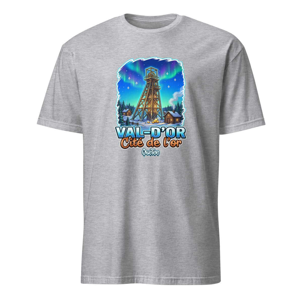 OseTee Val-d'Or T-shirt, Sport Grey – T-shirt Val-d'Or gris sport, Abitibi-Témiscamingue, Québec