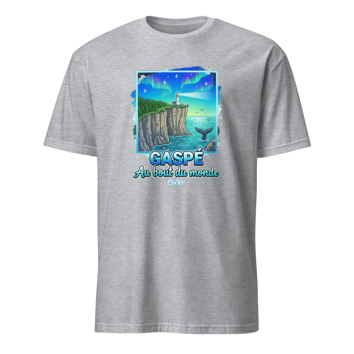 OseTee Gaspé T-shirt, Sport Grey – T-shirt Gaspé gris sport, Gaspésie, Québec