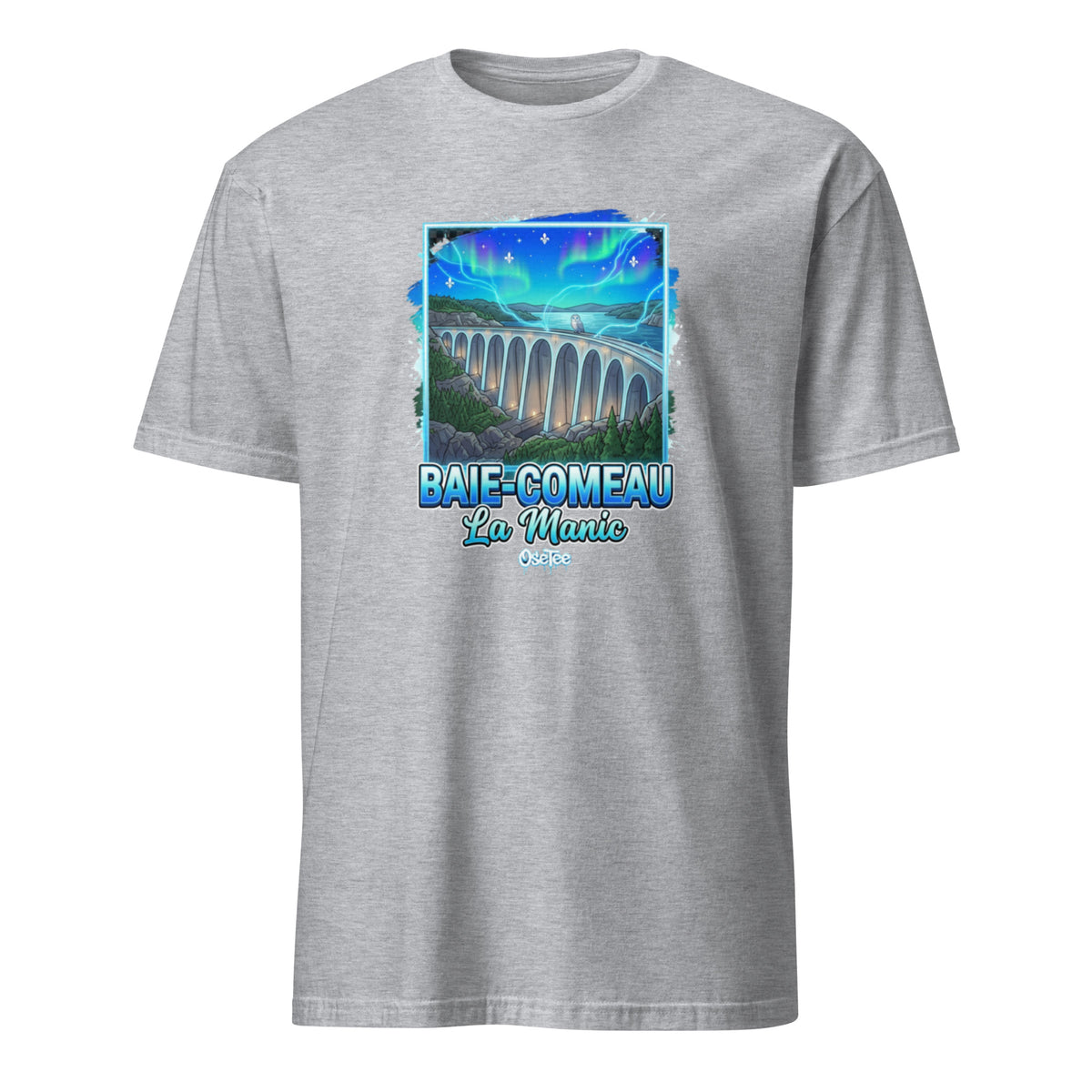 OseTee Baie-Comeau T-shirt, Sport Grey – T-shirt Baie-Comeau gris sport, Côte-Nord, Québec