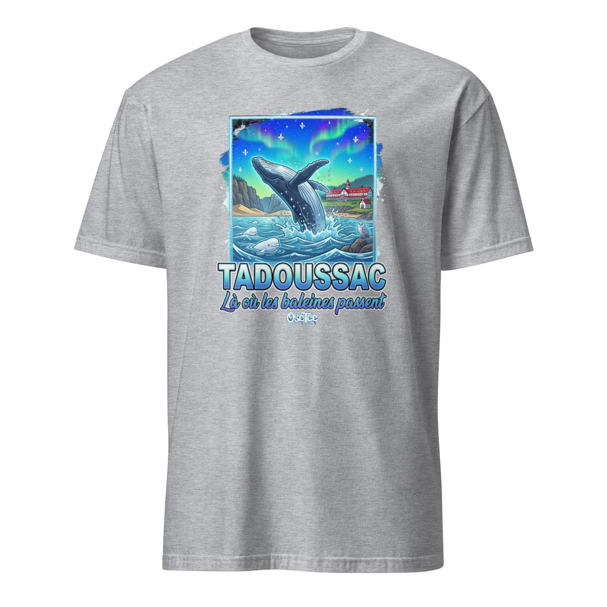 OseTee Tadoussac T-shirt, Sport Grey – T-shirt Tadoussac gris sport, Côte-Nord, Québec
