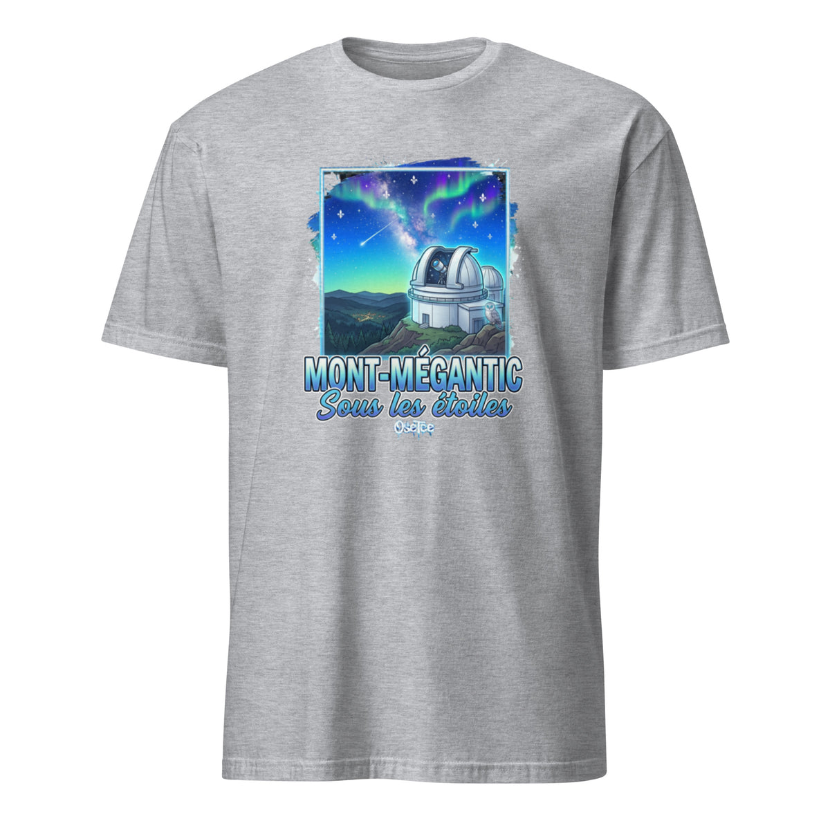 OseTee Mont-Mégantic T-shirt, Sport Grey – T-shirt Mont-Mégantic gris sport, Cantons-de-l'Est, Québec