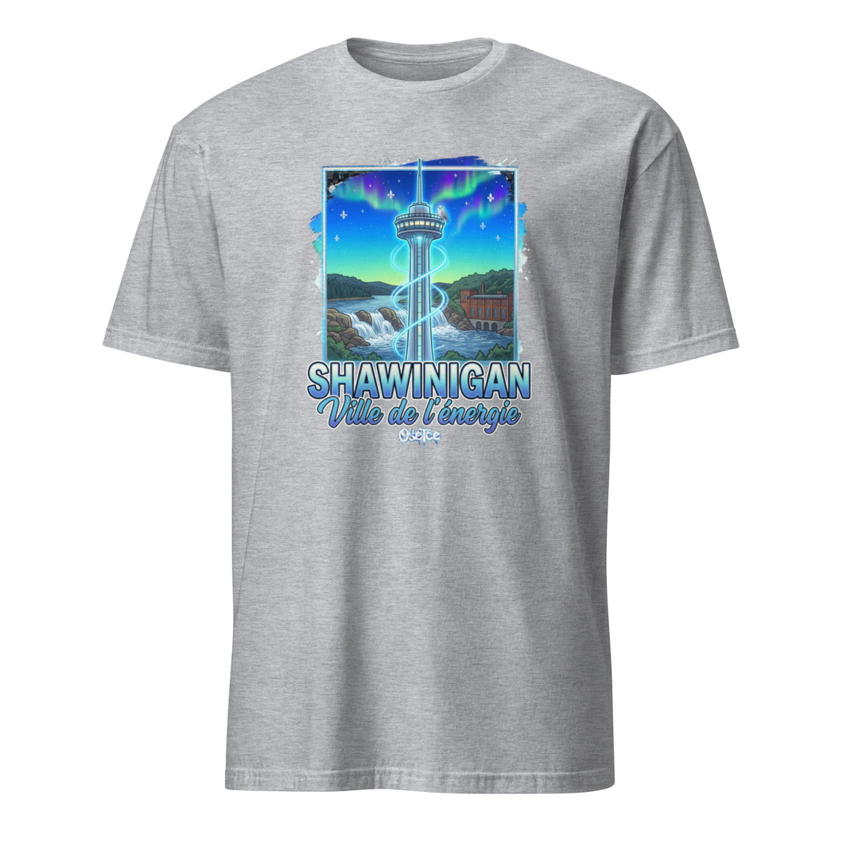 OseTee Shawinigan T-shirt, Sport Grey – T-shirt Shawinigan gris sport, Mauricie, Québec