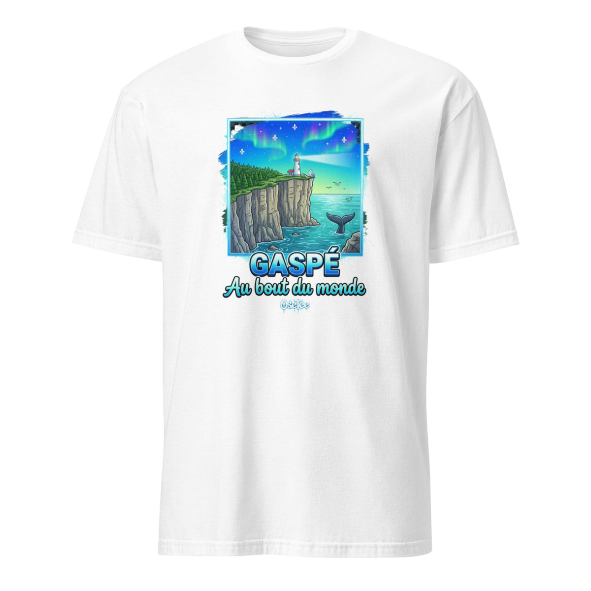 OseTee Gaspé T-shirt, White – T-shirt Gaspé blanc, Gaspésie, Québec