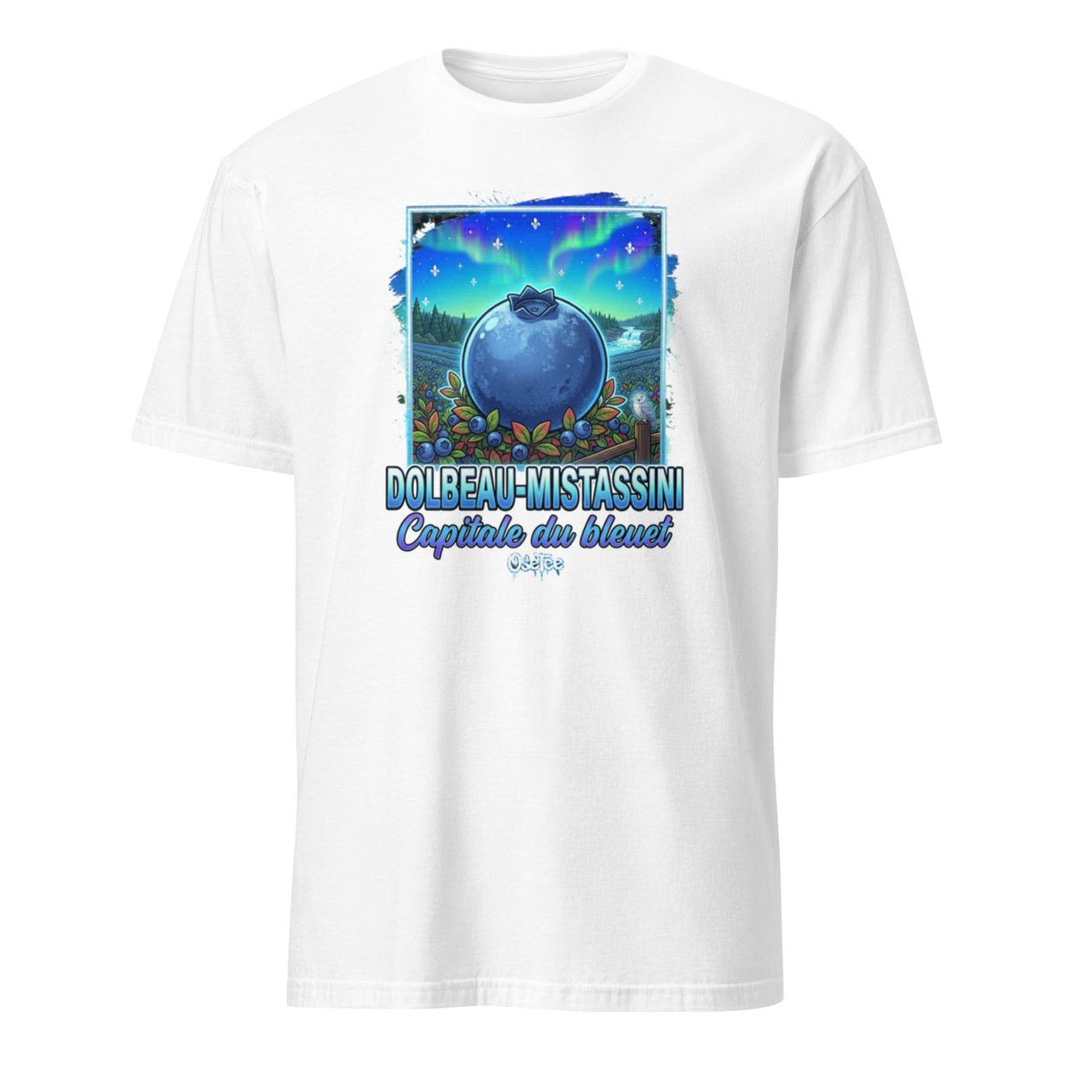 OseTee Dolbeau-Mistassini T-shirt, White – T-shirt Dolbeau-Mistassini blanc, Saguenay–Lac-Saint-Jean, Québec