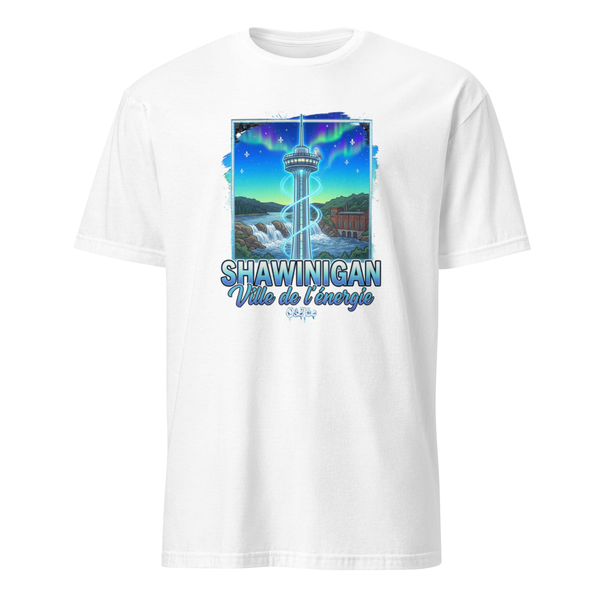 OseTee Shawinigan T-shirt, White – T-shirt Shawinigan blanc, Mauricie, Québec