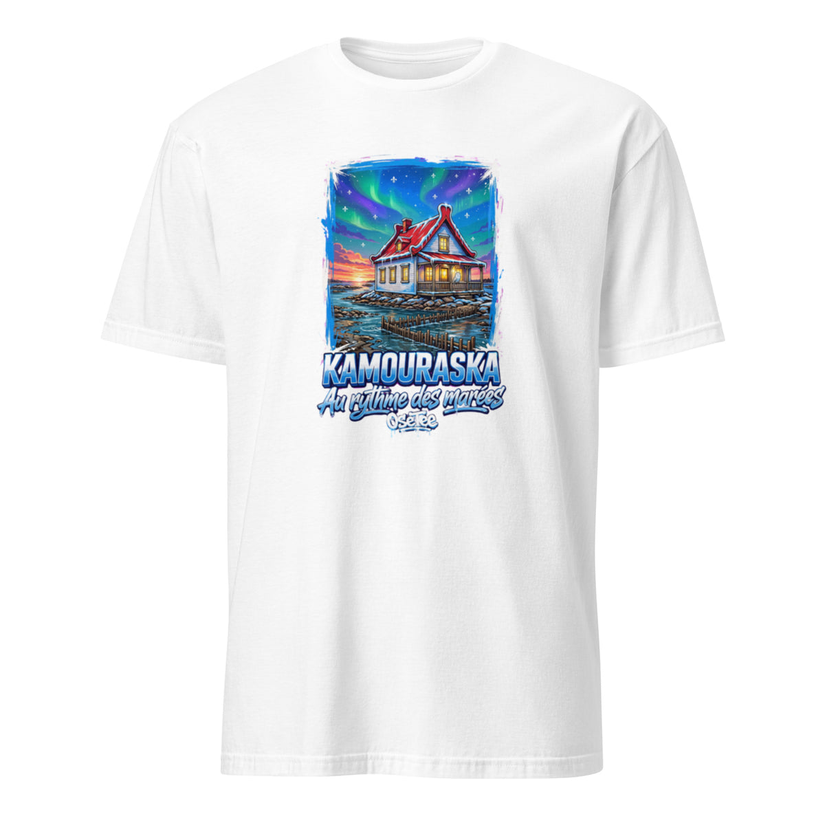 OseTee Kamouraska T-shirt, White – T-shirt Kamouraska blanc, Bas-Saint-Laurent, Québec