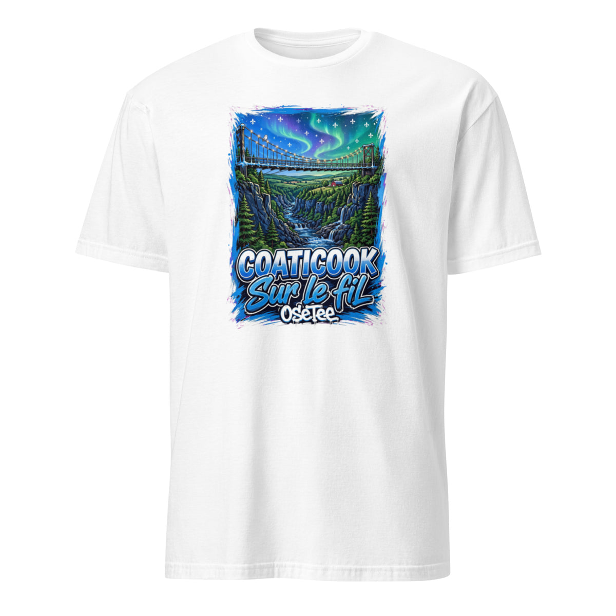 OseTee Coaticook T-shirt, White – T-shirt Coaticook blanc, Cantons-de-l'Est, Québec