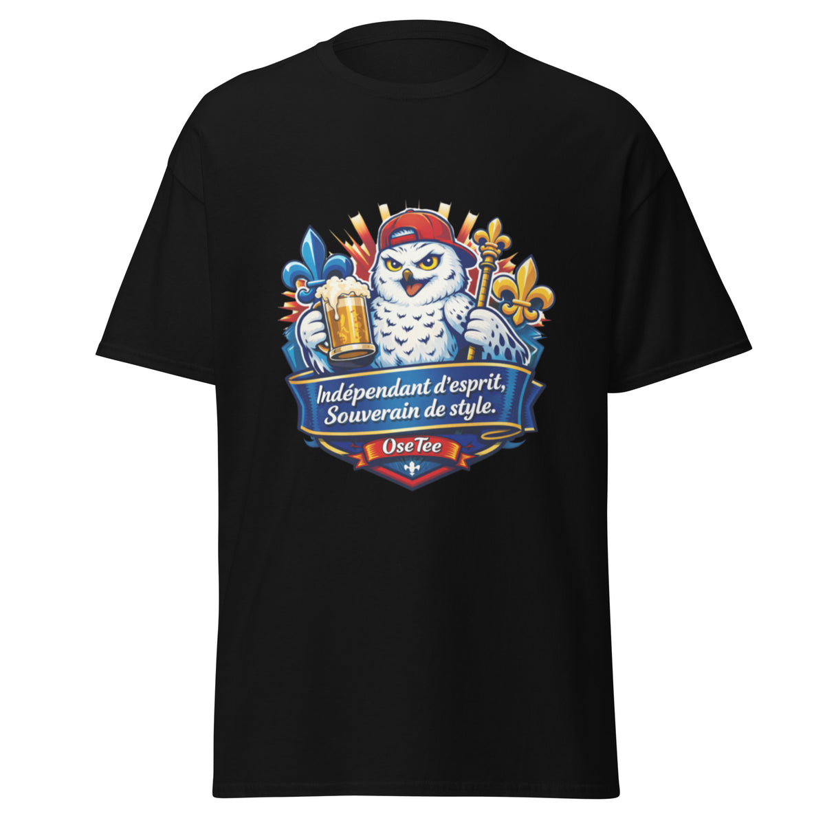 T-shirt Indépendant d'esprit, Souverain de style OseTee — vue 2