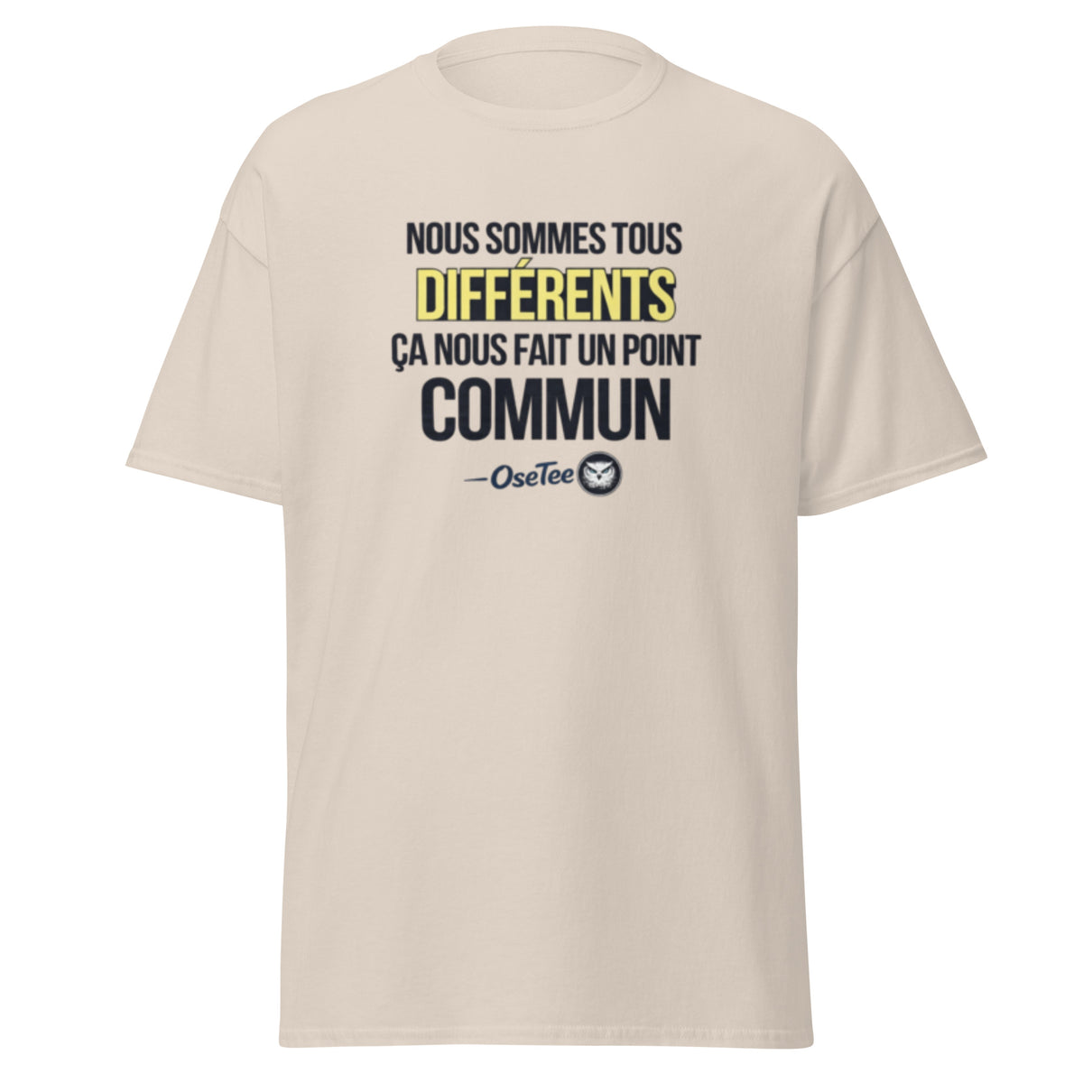 T-shirt Nous sommes tous différents OseTee — vue 5