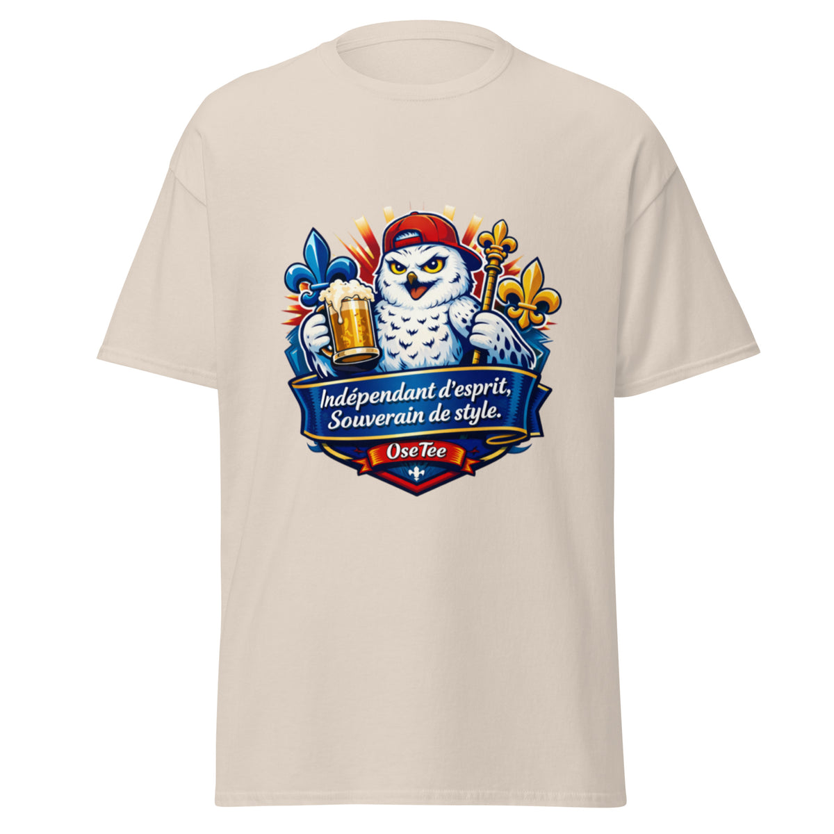 T-shirt Indépendant d'esprit, Souverain de style OseTee — vue 5