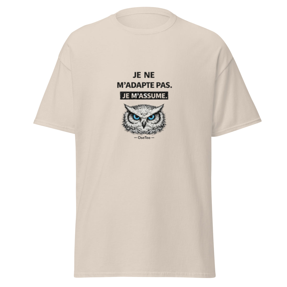 T-shirt Je ne m'adapte pas. Je m'assume. OseTee — vue 3