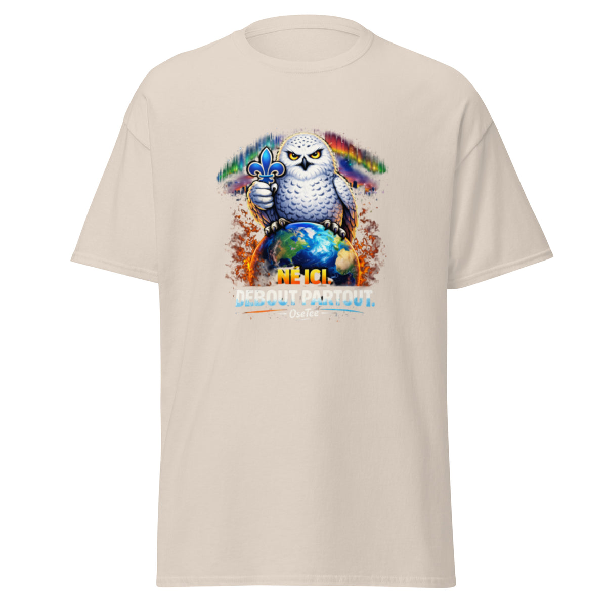 T-shirt Né ici. Debout partout. OseTee — vue 5