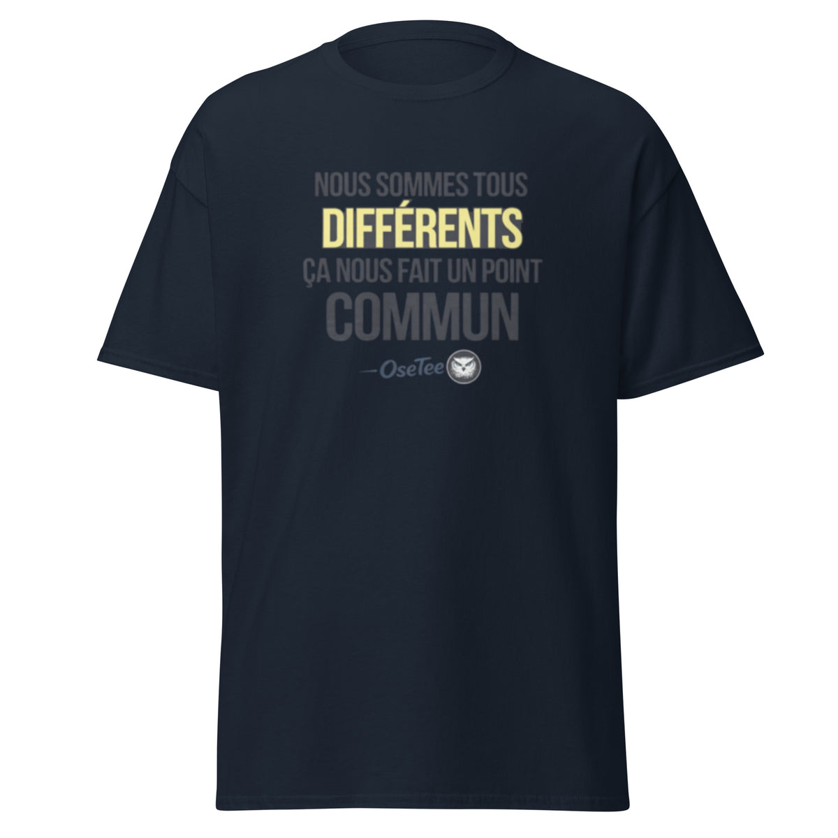 T-shirt Nous sommes tous différents OseTee — vue 3