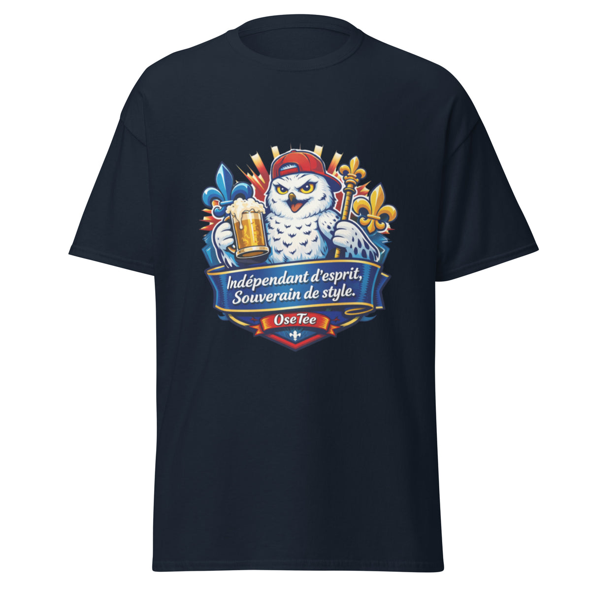 T-shirt Indépendant d'esprit, Souverain de style OseTee — vue 3