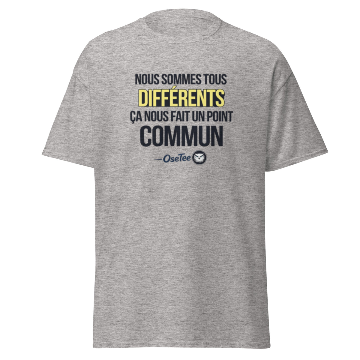 T-shirt Nous sommes tous différents OseTee — vue 4