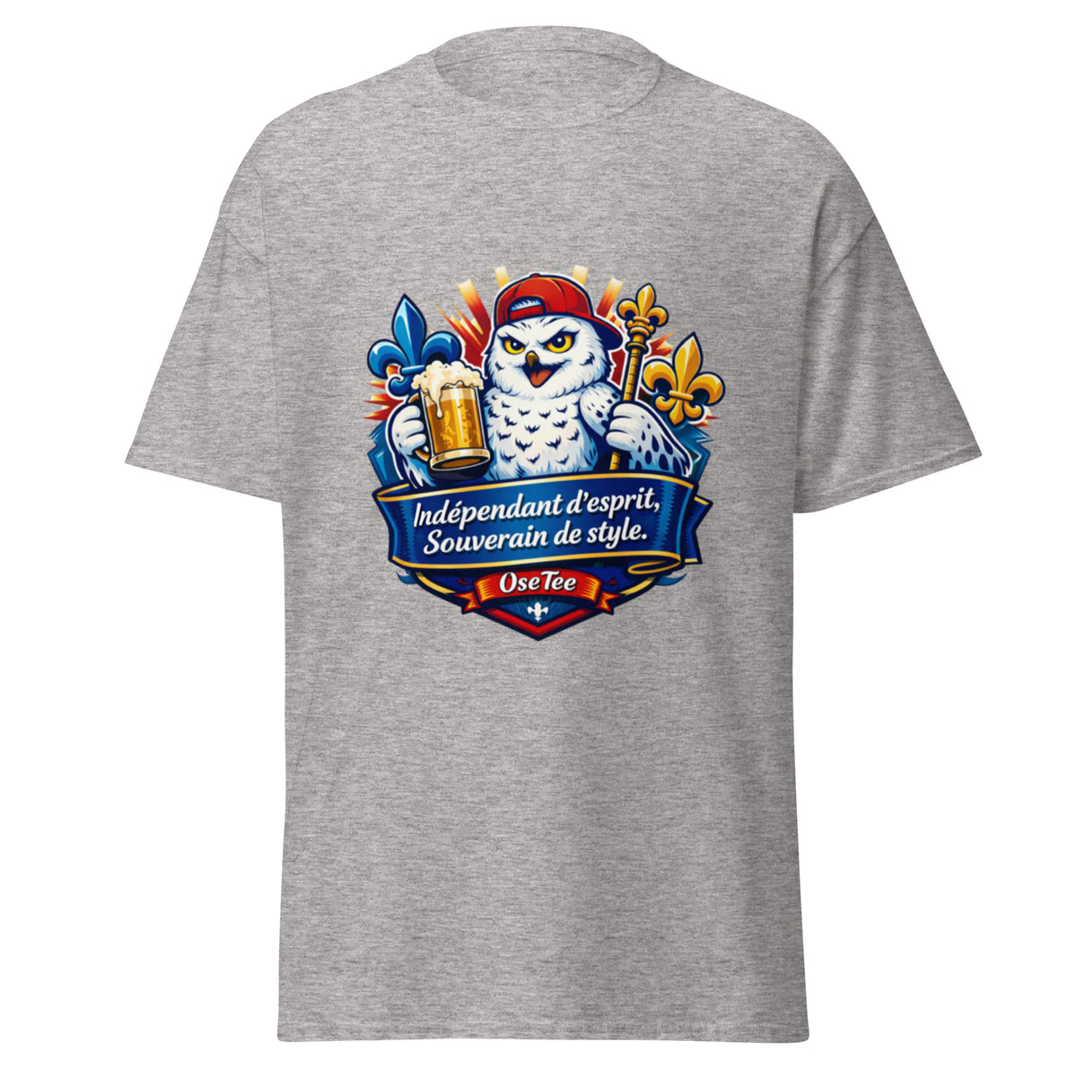 T-shirt Indépendant d'esprit, Souverain de style OseTee — vue 4
