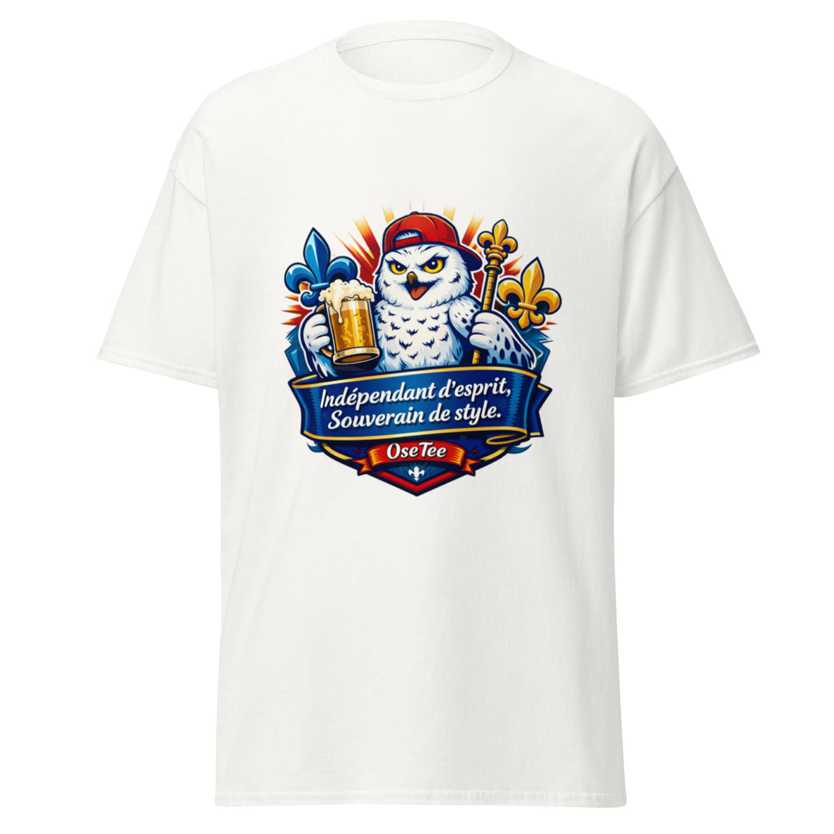 T-shirt Indépendant d'esprit, Souverain de style OseTee — vue 6