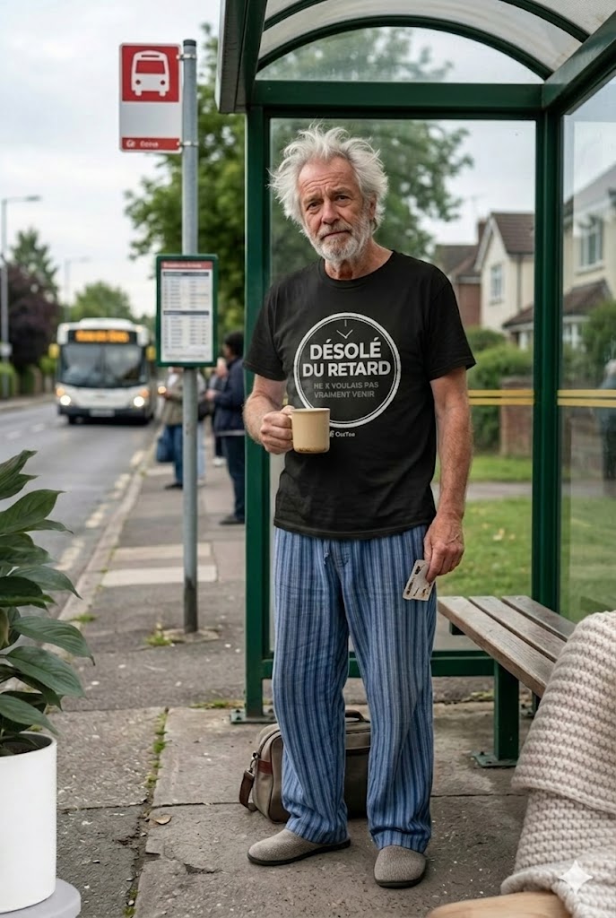T-shirt Désolé du retard OseTee — vue 1