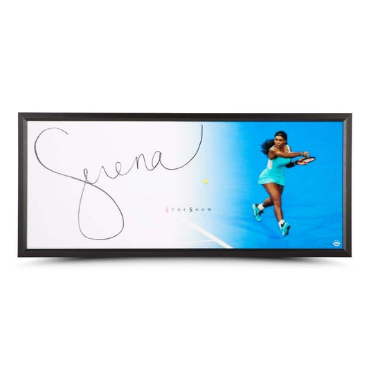 Upper Deck Serena Williams The Show "Backhand" Framed Autographed Print