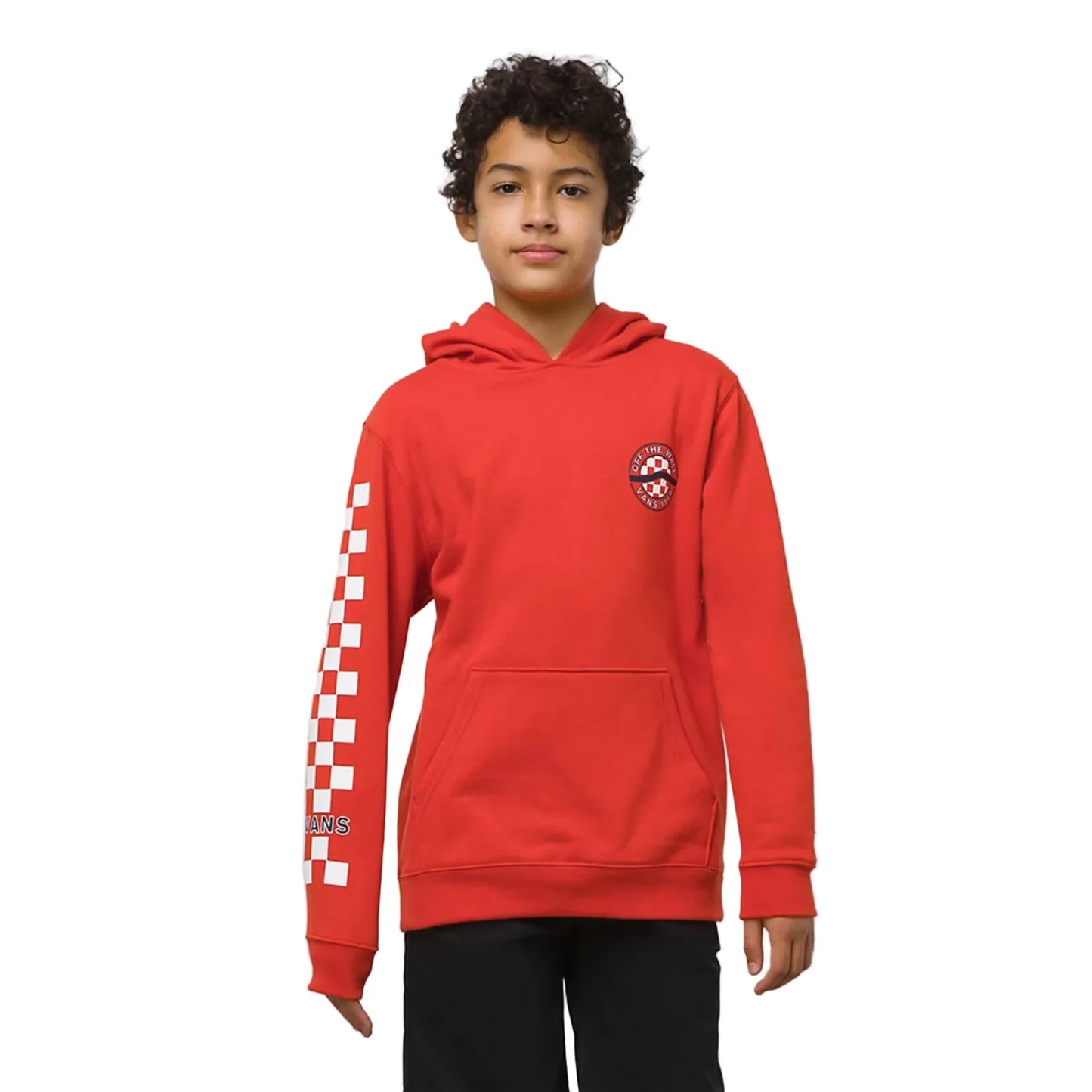 Vans 'Sidestripe' Hoodie - Dark Red (KIDS)