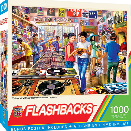 Vintage Vinyl Records 1000pc Puzzle