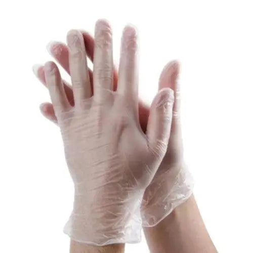 Gants d'examen en vinyle, taille L, la paire