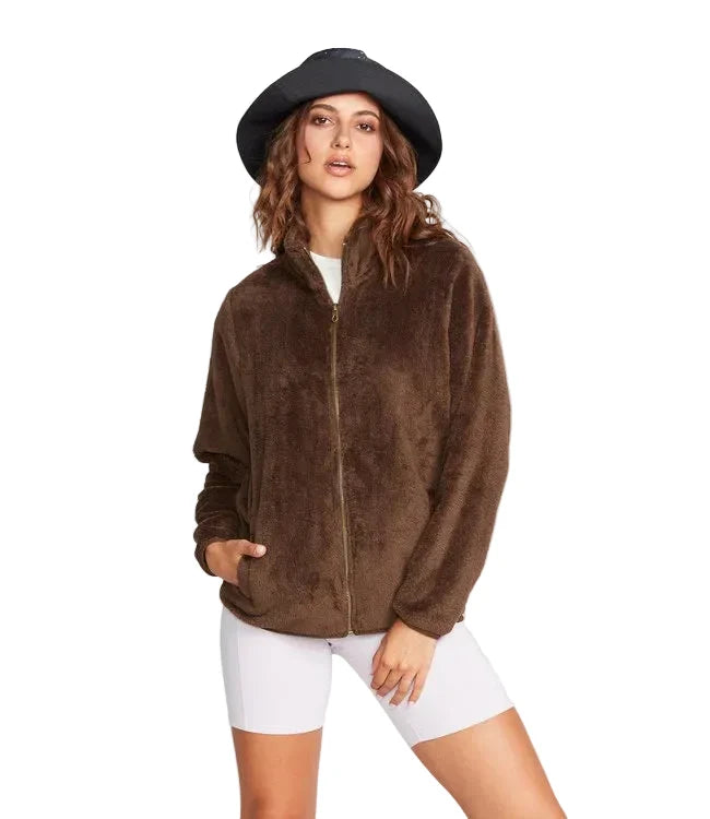 Volcom 'Pheelin Phuzzy' Jacket - Espresso (Women's)
