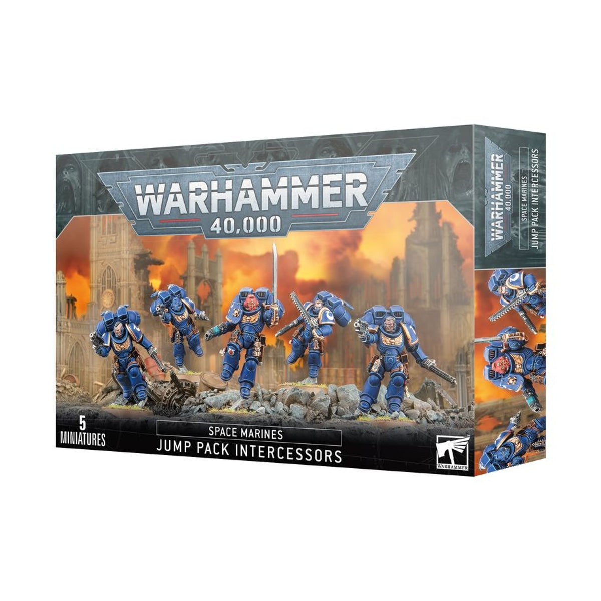 Warhammer 40,000: Space Marines Assault Intercessors with Jump Packs