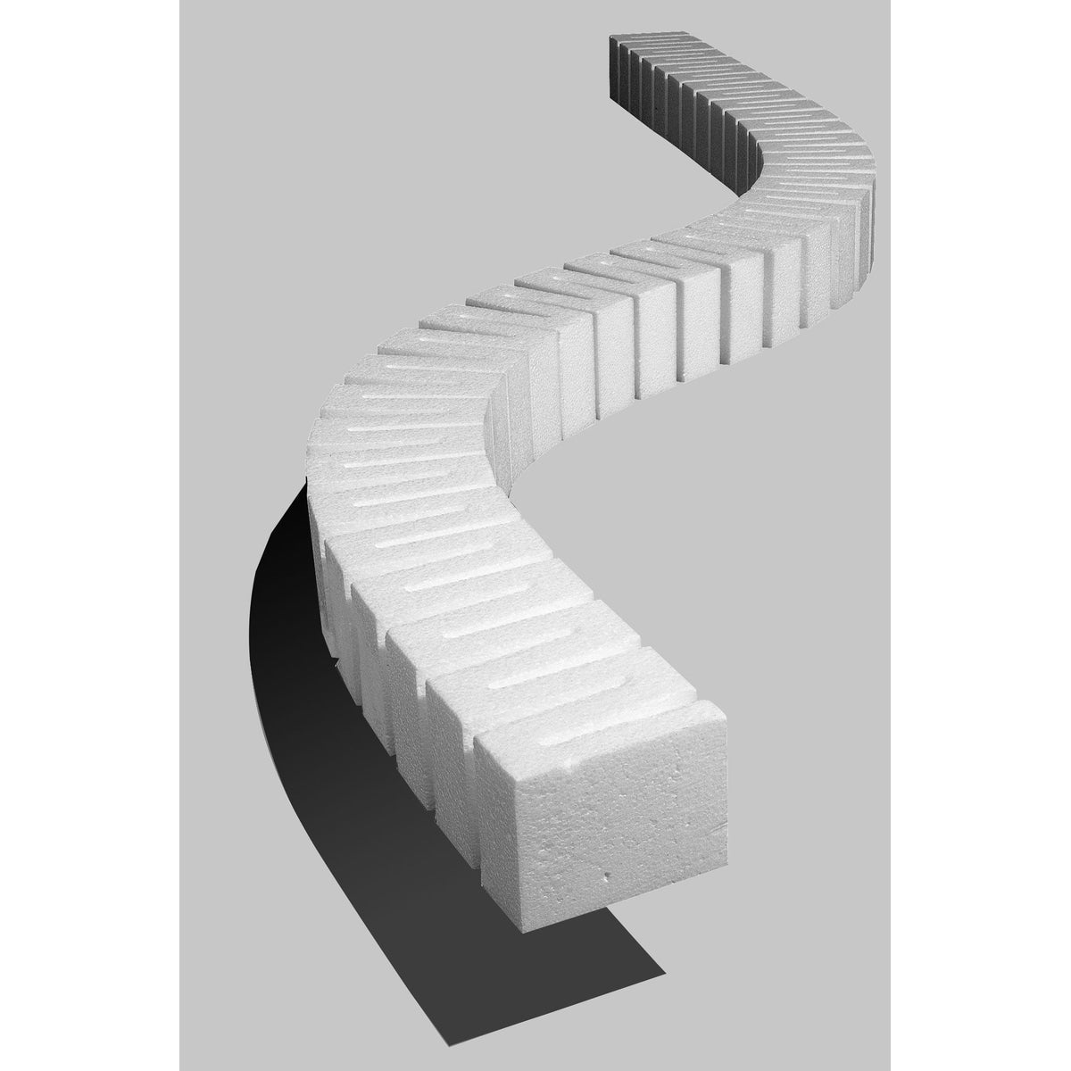 Woodland Scenics ST1412 HO SubTerrain System Foam Incline Starter Set 2% Pkg of 4