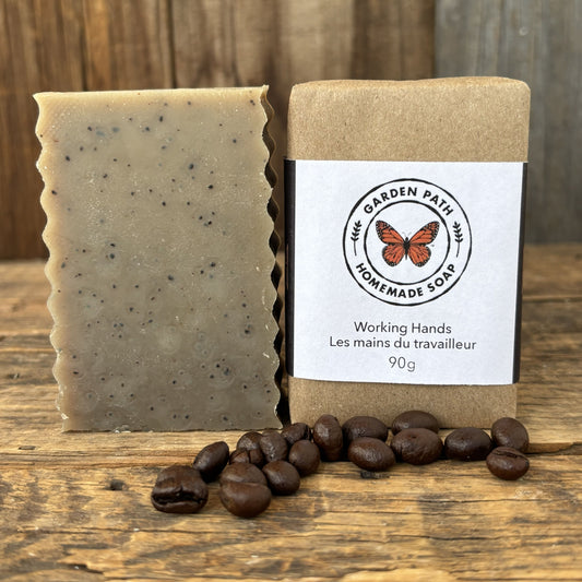 Savon en Barre Working Hands | Savon Exfoliant 100 % Naturel pour Éliminer les Odeurs et les Taches