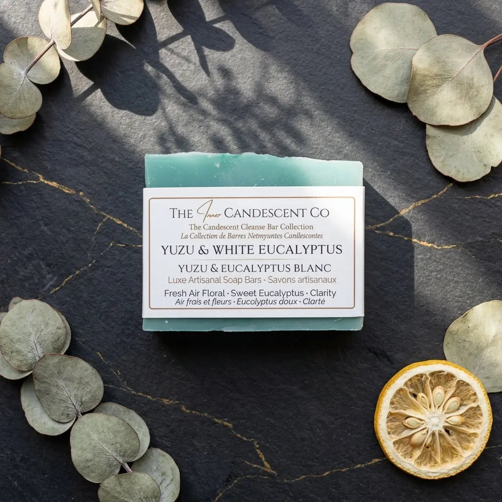 Savon artisanal Yuzu et eucalyptus blanc
