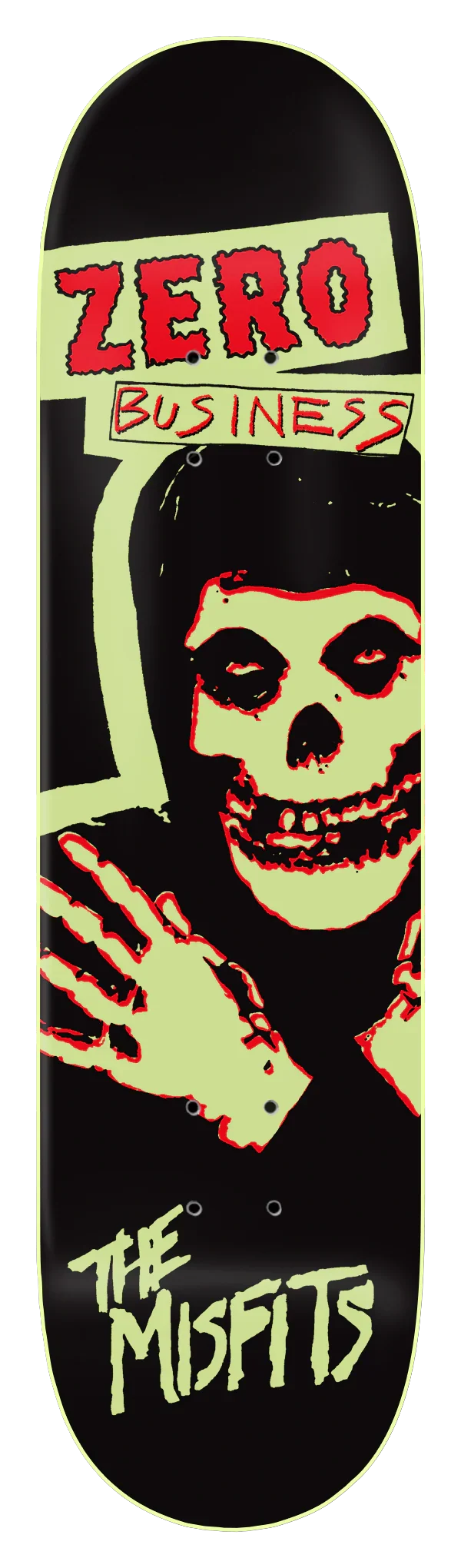 Zero x The Misfits 'Zero Business' Deck - Glow In The Dark
