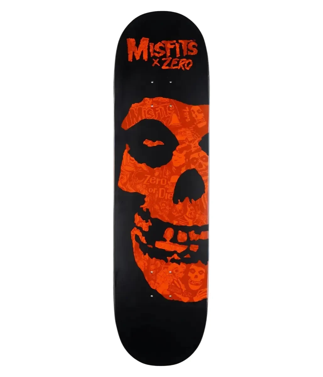 Zero x The Misfits 'Fiend Skull Collage' Deck - Orange